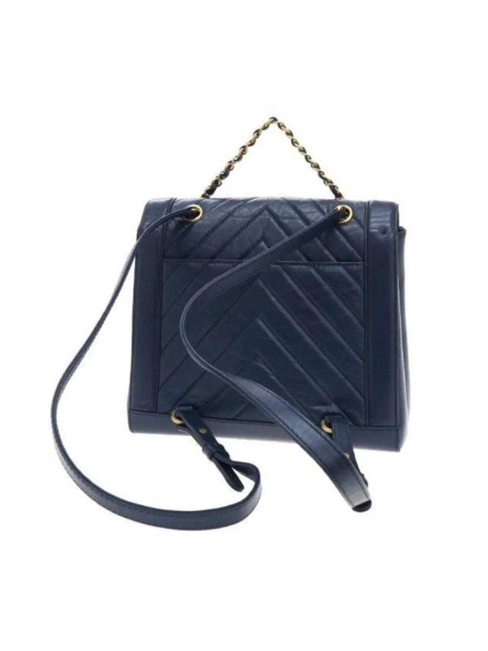 Chanel Chevron Chain Backpack - Picture 3 of 9